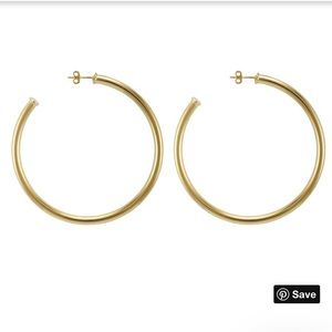 Sheila Fajl Gold Large Hoops